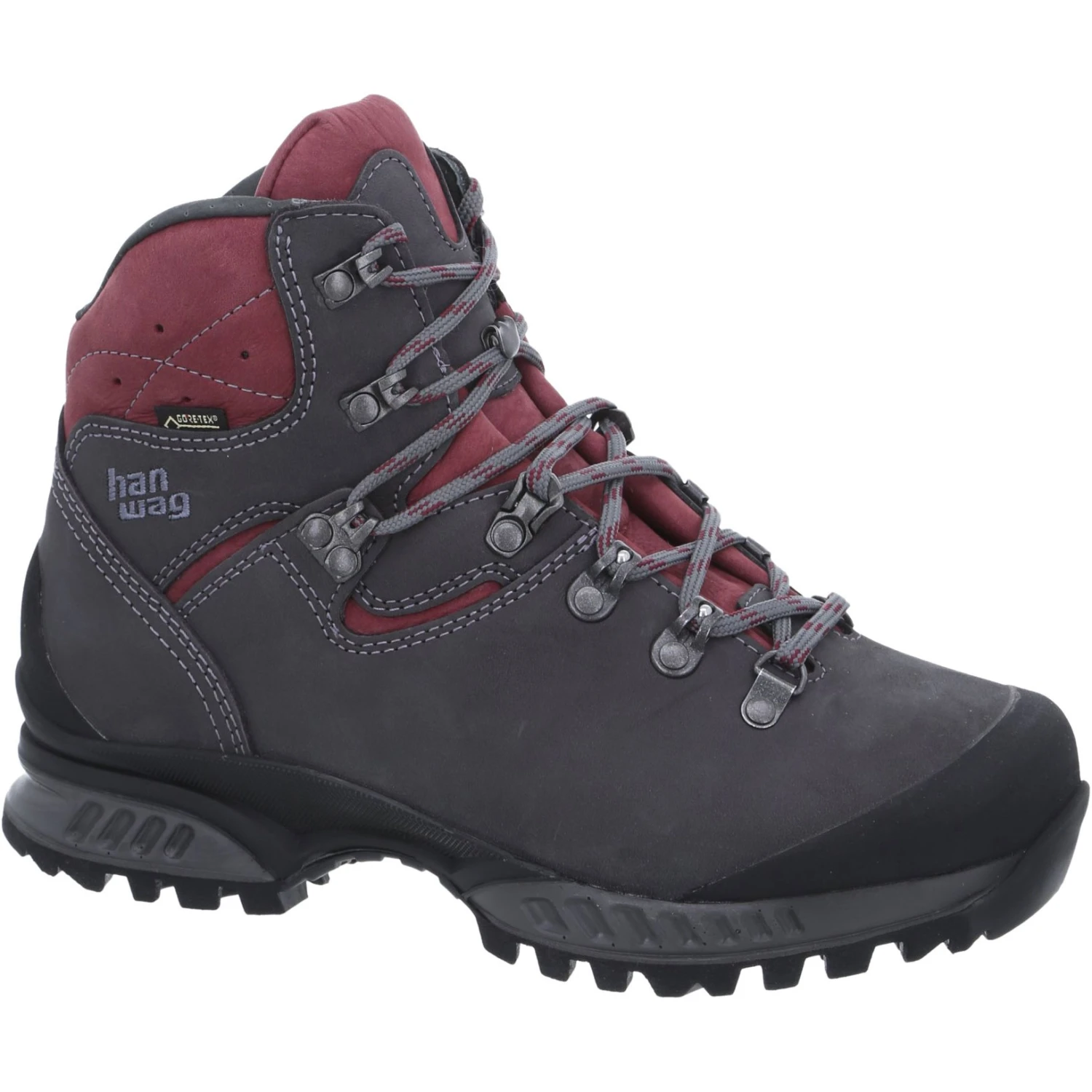 Hanwag Tatra II Wide Lady GTX Damen Schuh - Asphalt/Dark Garnet 1 Hanwag Tatra II Wide Lady GTX Damen Schuh - Asphalt/Dark Garnet