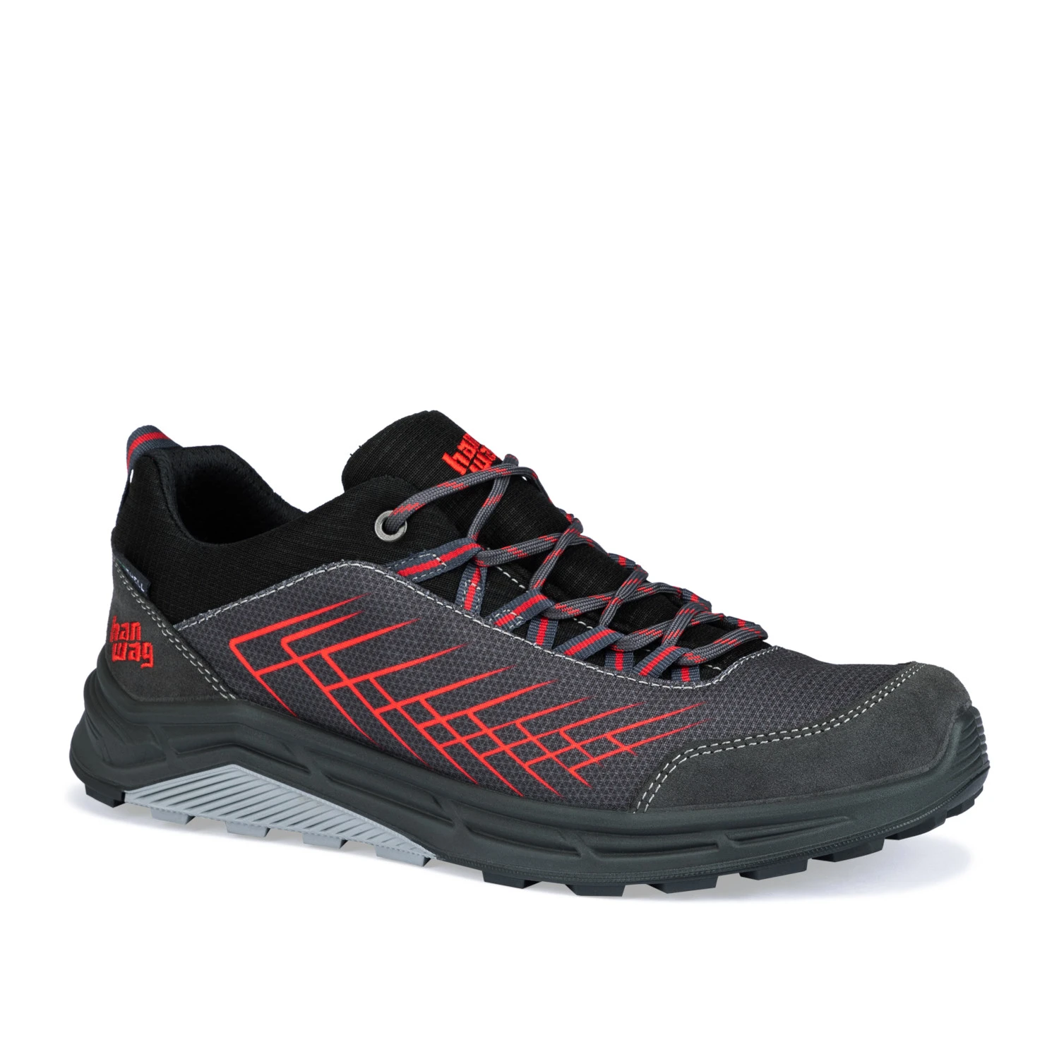 Hanwag Coastridge Low ES Wanderschuhe (asphalt/red) 1 Hanwag Coastridge Low ES Wanderschuhe (asphalt/red)